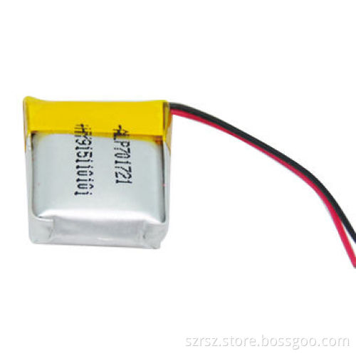 Lithium Polymer Battery Pack with 3.7V Voltage, 300mAh Capacity